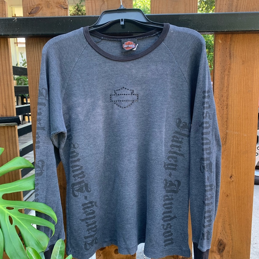 Y2K Vintage Harley Davidson long sleeve top size XL.